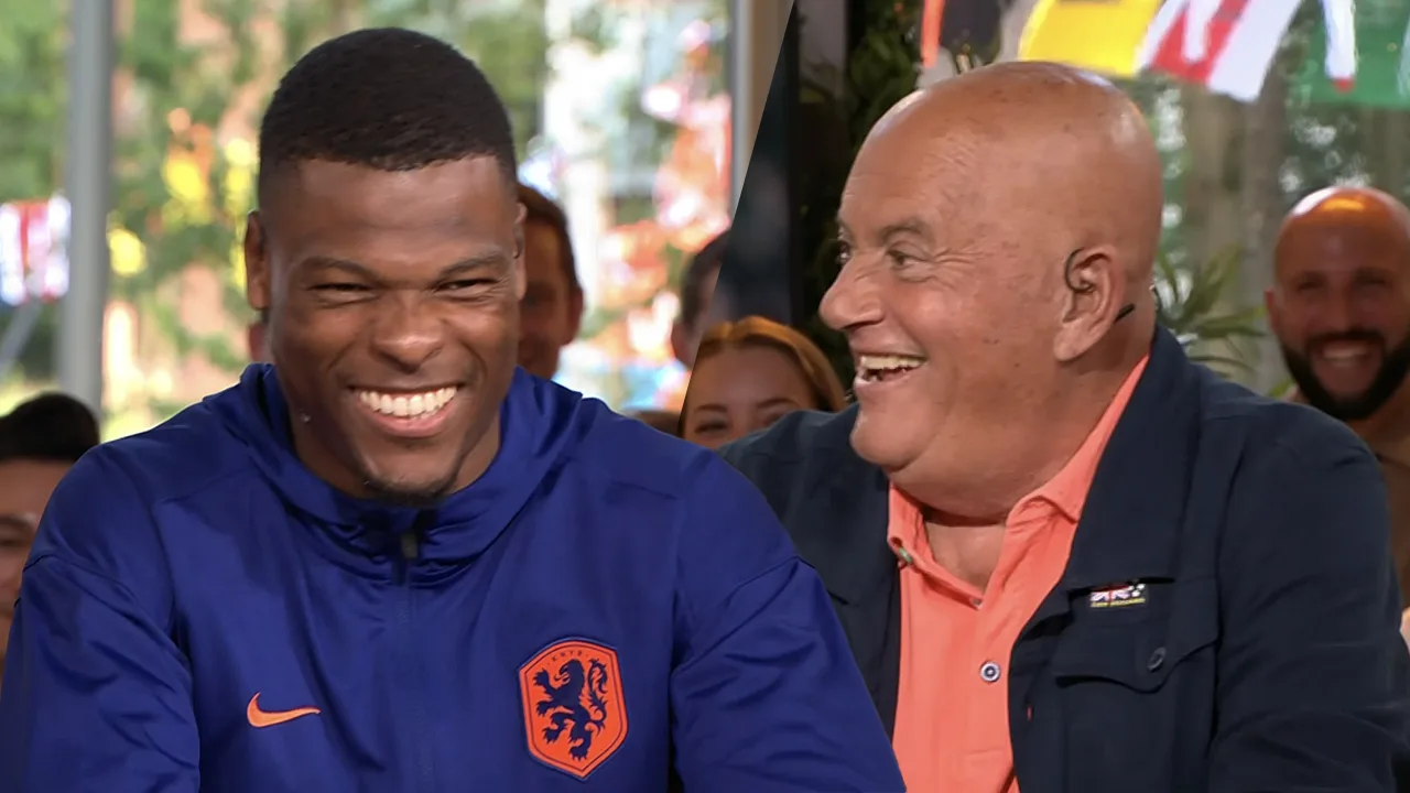 Jack lacht om serieuze blik van Dumfries: 'Daar gaat die weer!'