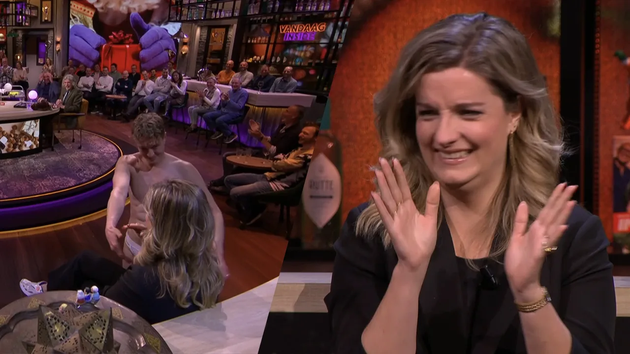Merel schrok van stripper tijdens uitzending met Sinterklaas: 'Daar was ik even bang voor!'