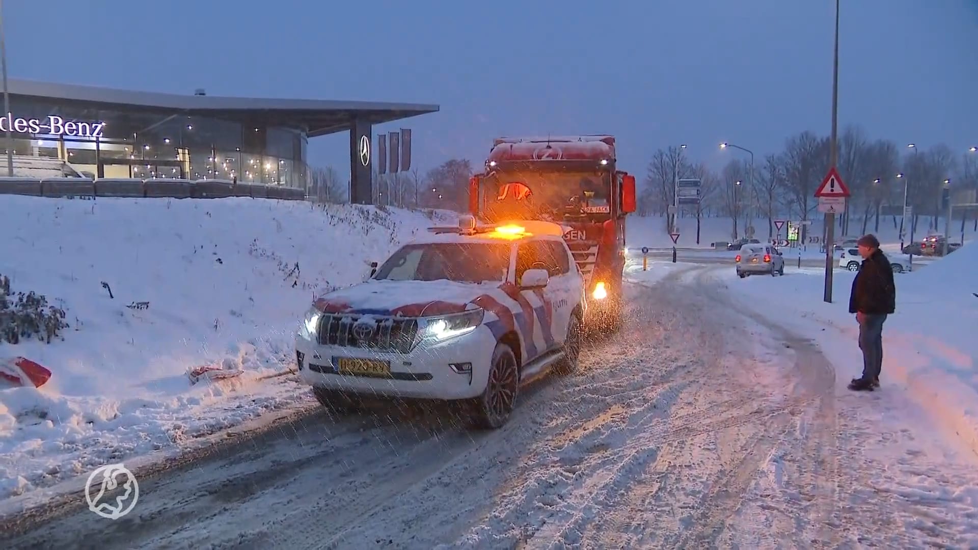 Overlast door sneeuw in Limburg