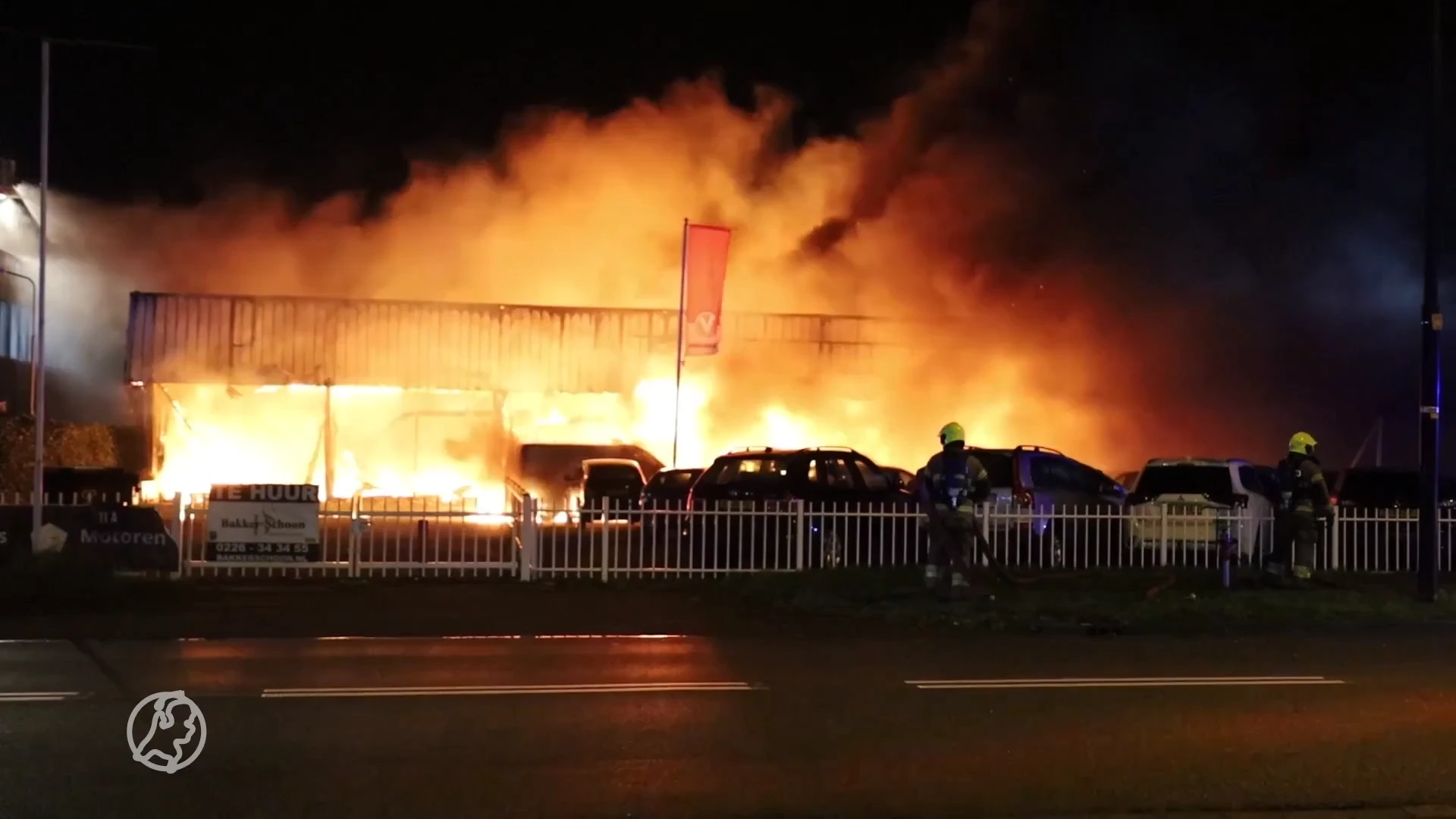 Gigantische brand in Heerhugowaard