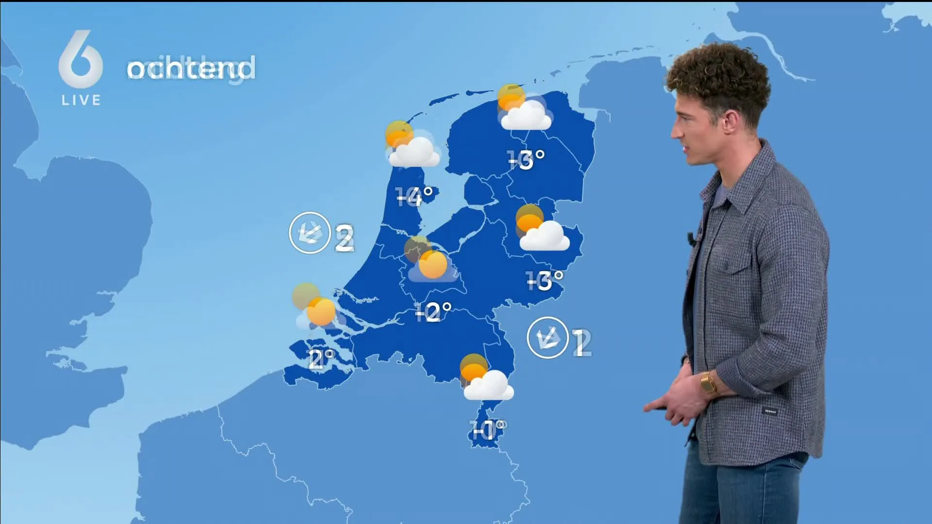 IJskoude start van de dag, vanavond buien door heel het land