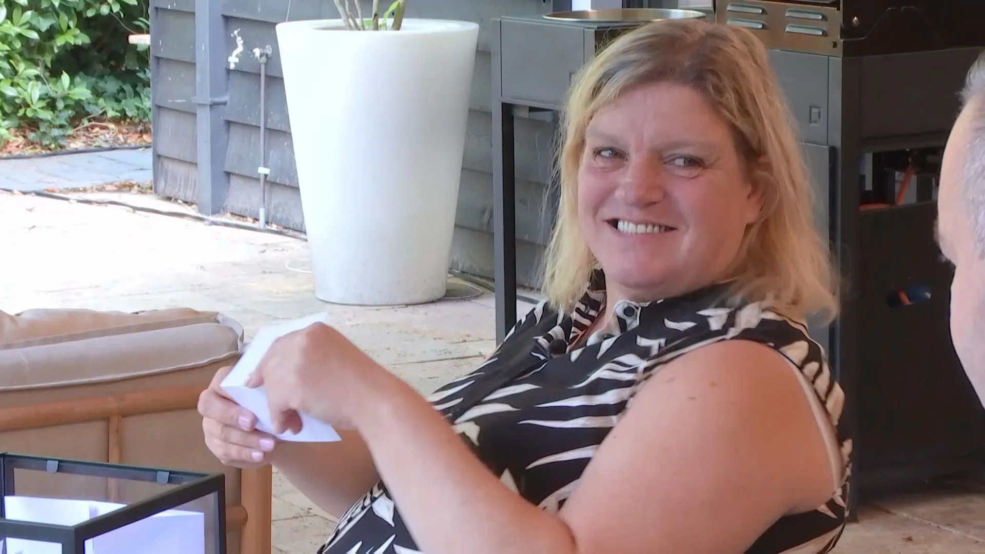 Wilma kan zich rot lachen om Gerrit