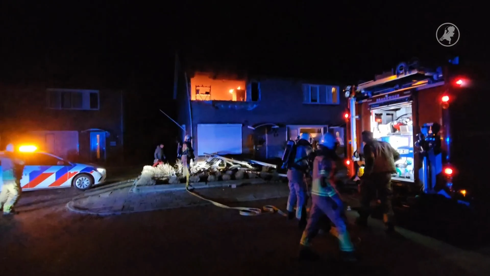Grote ravage in straat Losser na explosie in woning