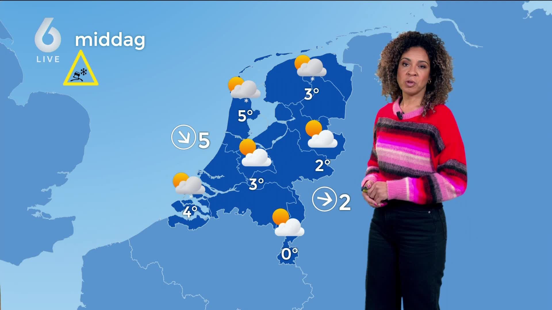 Gladheid in groot deel van land door lage temperaturen