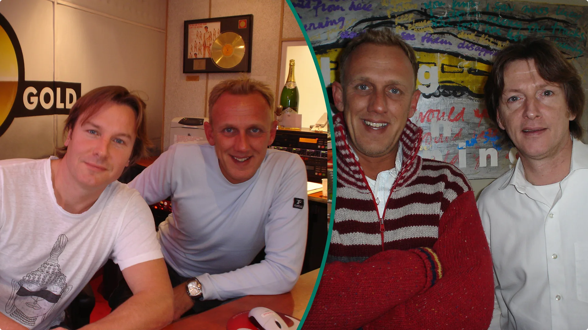 René Verkerk met Wessel van Diepen (links) en Erik de Zwart (rechts)