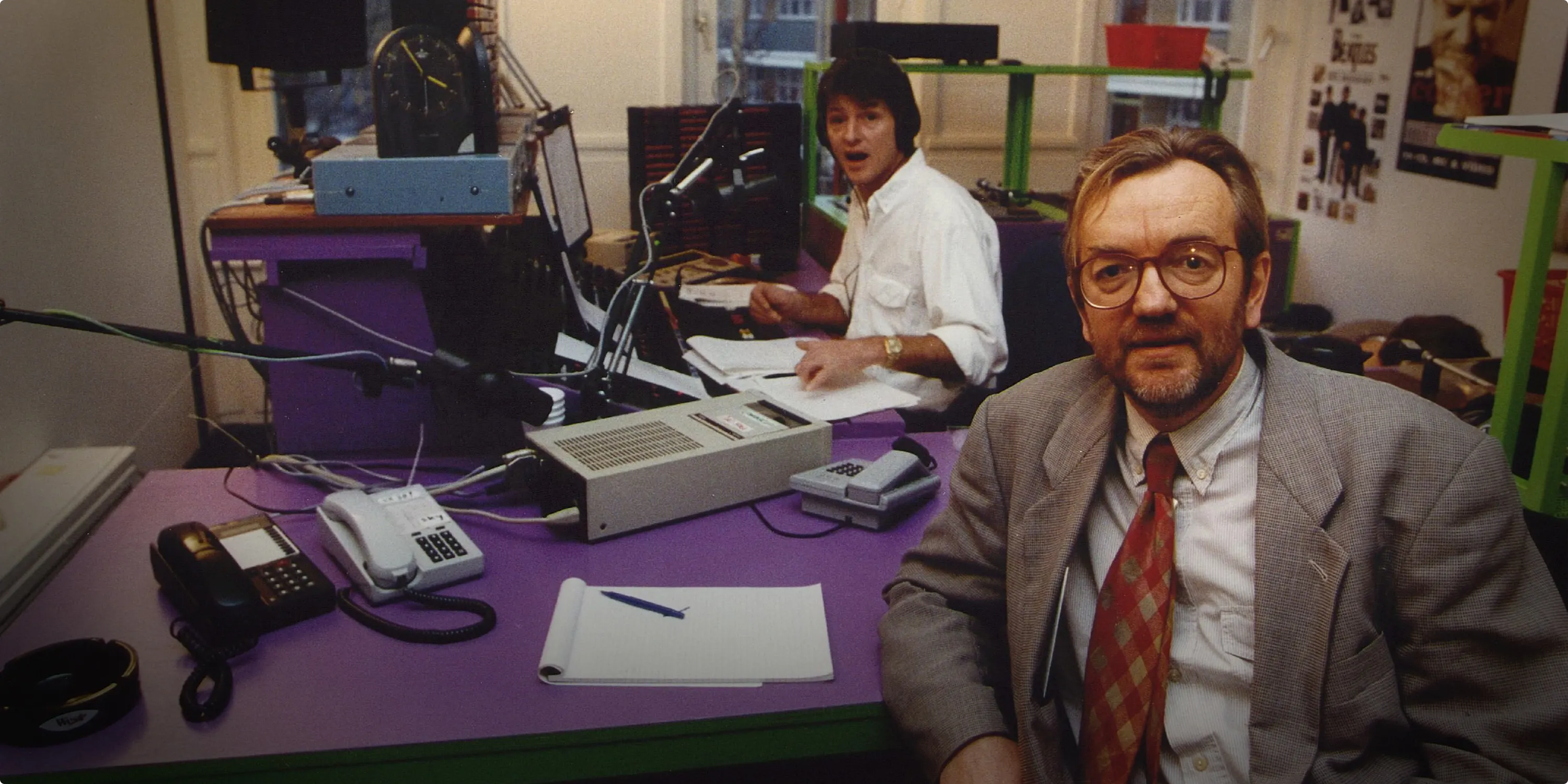 Vlnr: Radio 538-oprichters Erik de Zwart en Lex Harding. Bron: ANP