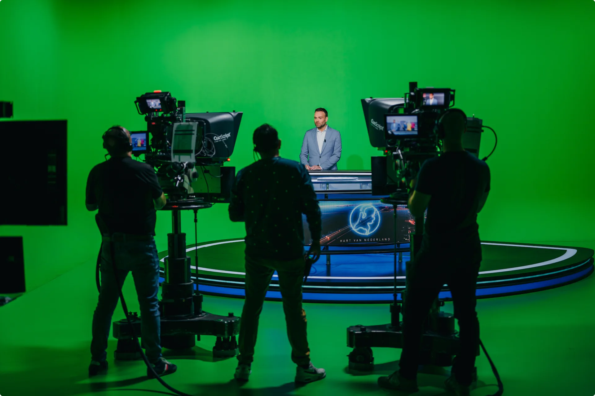 Oude Hart van Nederland studio - met virtueel decor