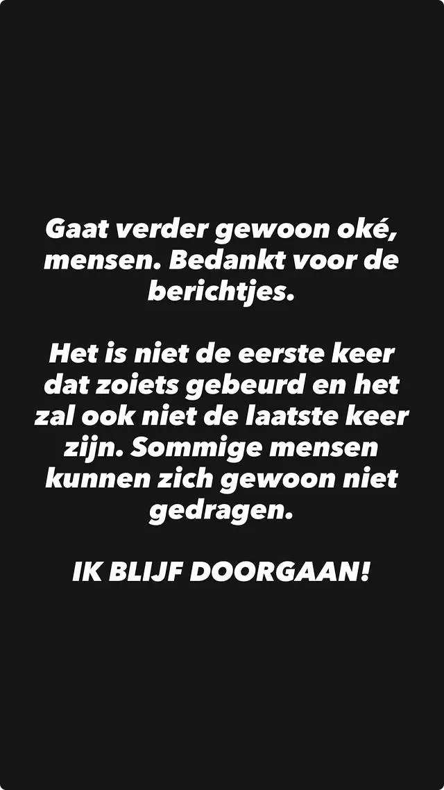 Vlogger Bender geeft update na belaging in Delft (2/2 @Instagram)