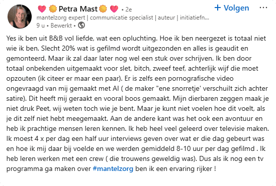De post van Petra.
