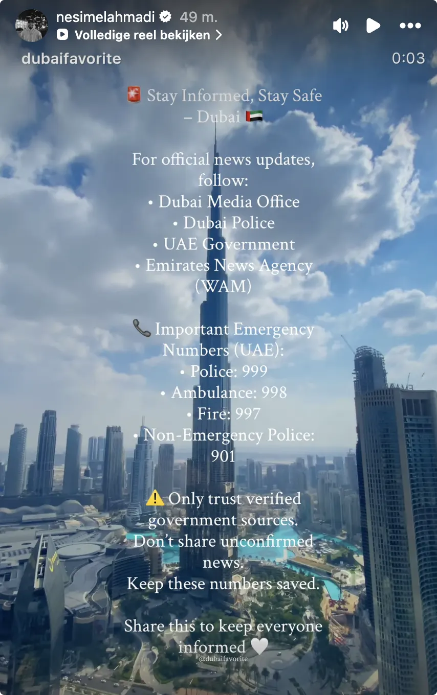 Bron: Instagram Nesim el Ahmadi
