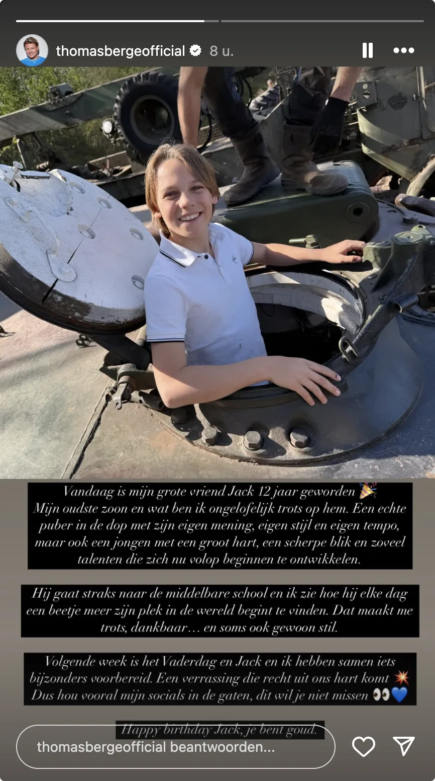 Bron: Instagram Thomas Berge