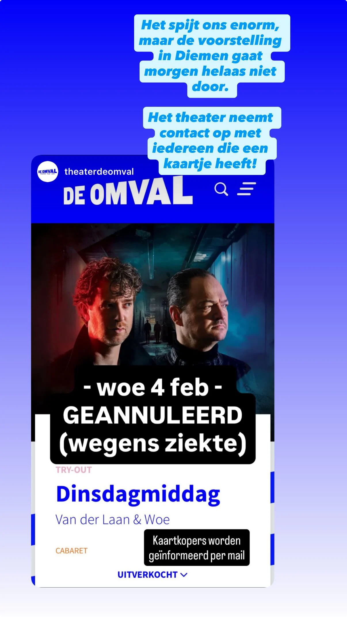 Bron: Instagram Van der Laan en Woe