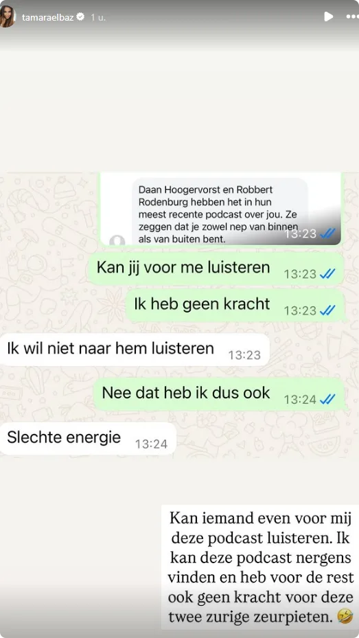 Bron: Instagram Tamara Elbaz.