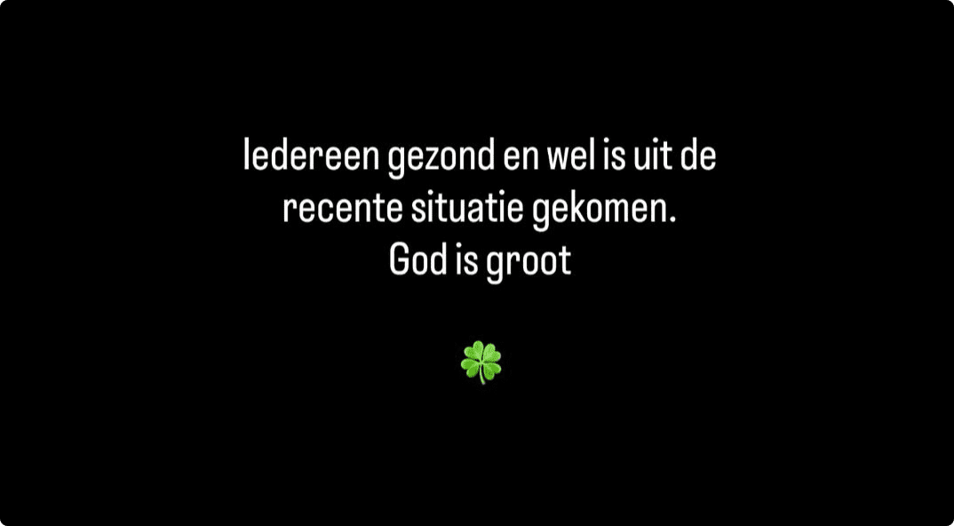 Bron: Instagram Eljero Elia