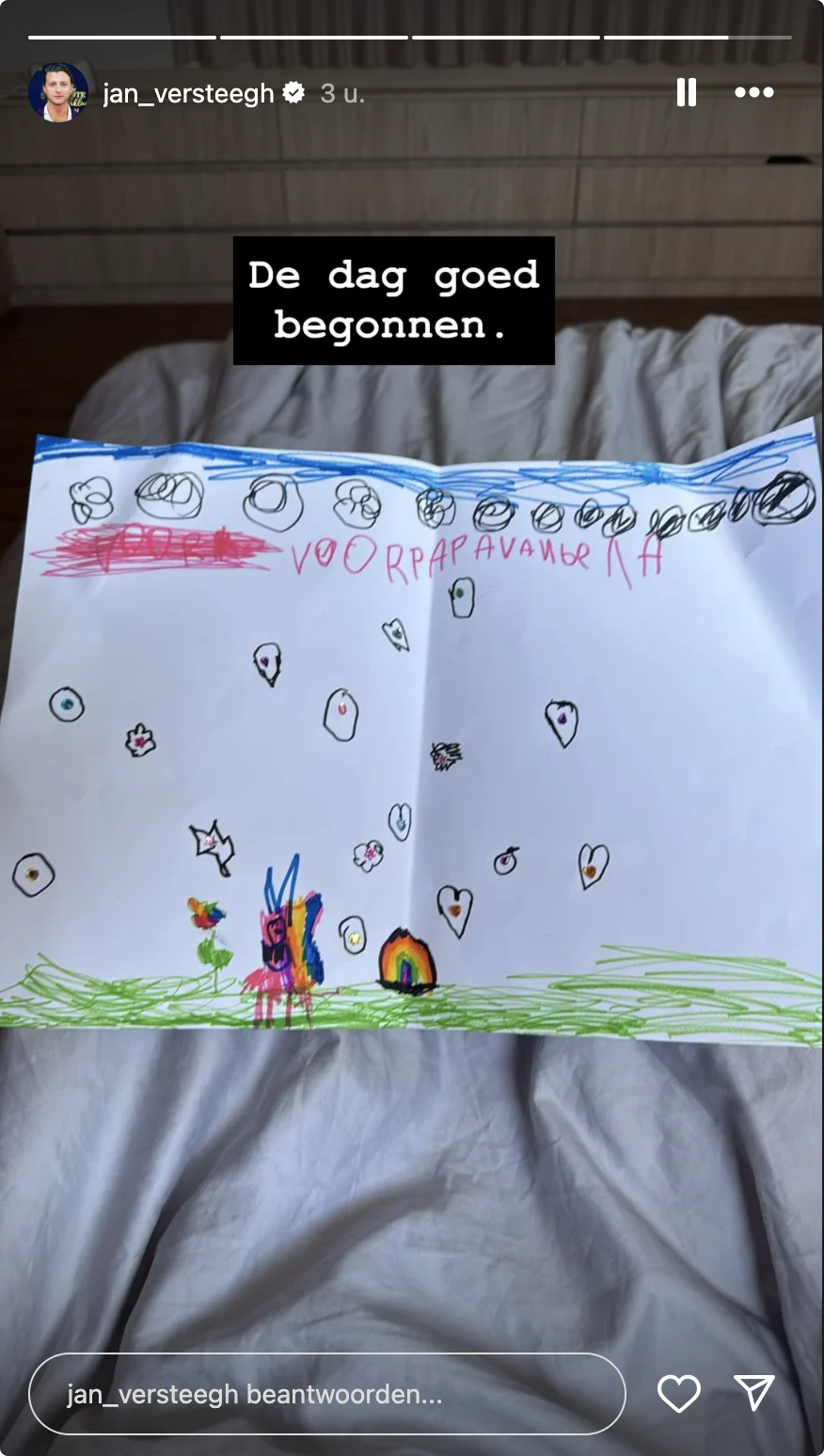 Bron: Instagram Jan Versteegh