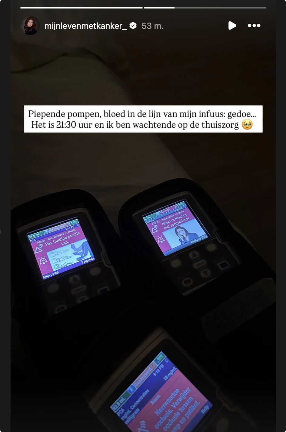 Bron: Instagram @mijnlevenmetkanker_