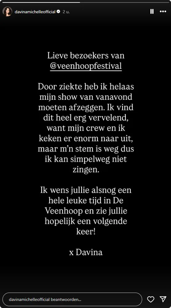 Bron: Instagram Davina Michelle