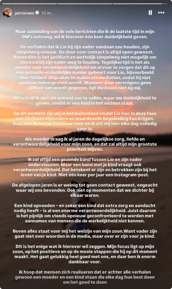 bron: Instagram Jaimie Vaes