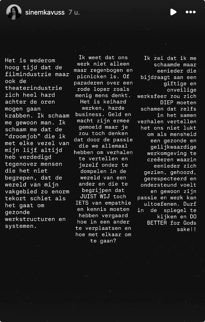 Bron: Instagram Sinem Kavus