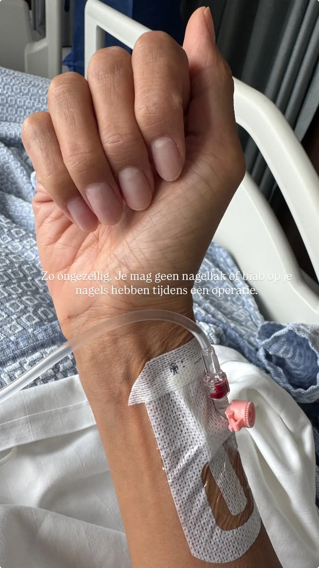 Maria Tailor in het ziekenhuis (@Instagram)