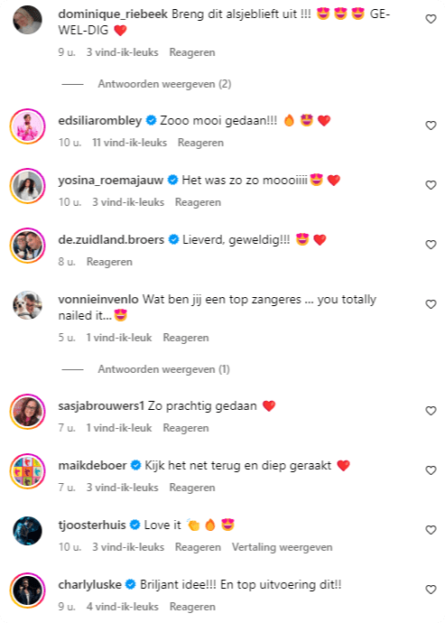 Bron: Instagram Trijntje Oosterhuis