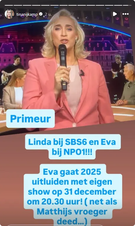 Het bericht van Tina Nijkamp.