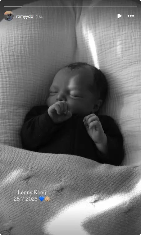 Romy de Boer is bevallen