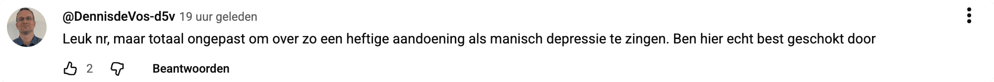 Bron: YouTube videoclip Niet Nodig