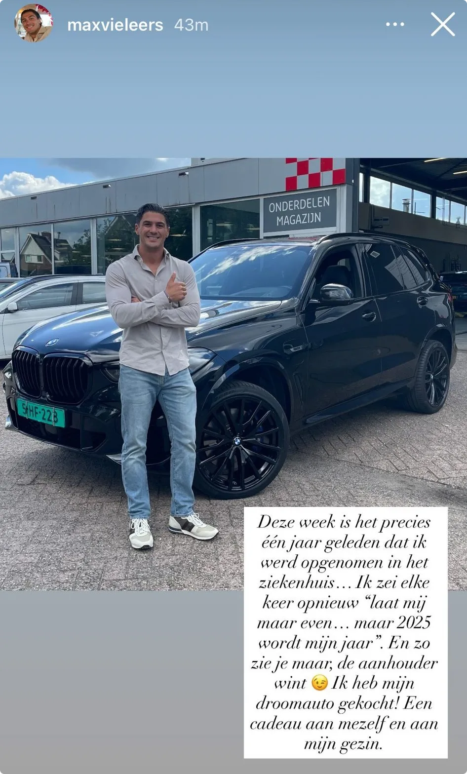 Bron: Instagram Max Vieleers