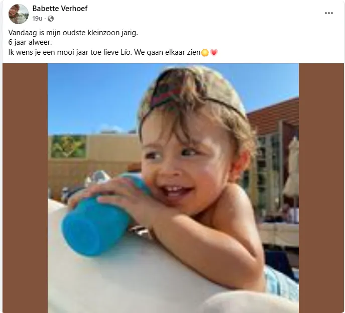 De post van Babette over de verjaardag van Lío