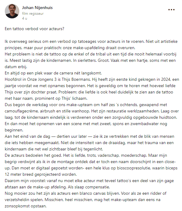 Bron: LinkedIn Johan Nijenhuis