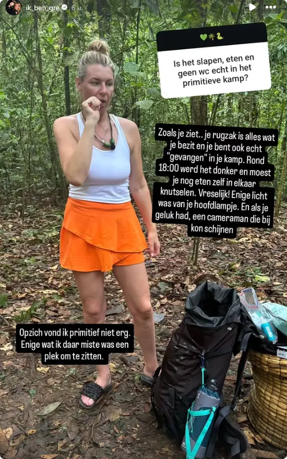 Bron: Instagram story Greetje.