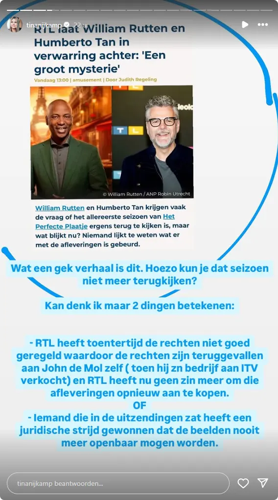 Bron: Instagram Tina Nijkamp