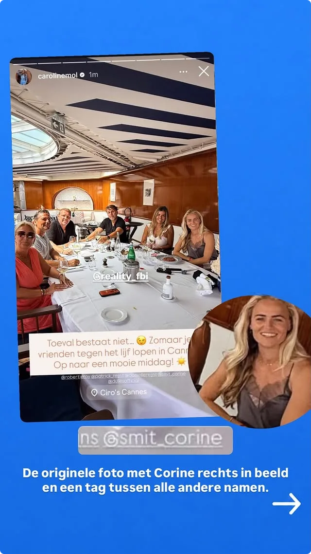 Vakantiefoto Jan Dulles en Caroline Mol 1/3 (@Instagram)
