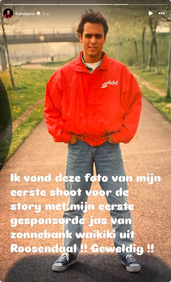 Bron: Instagram story Frans Bauer.