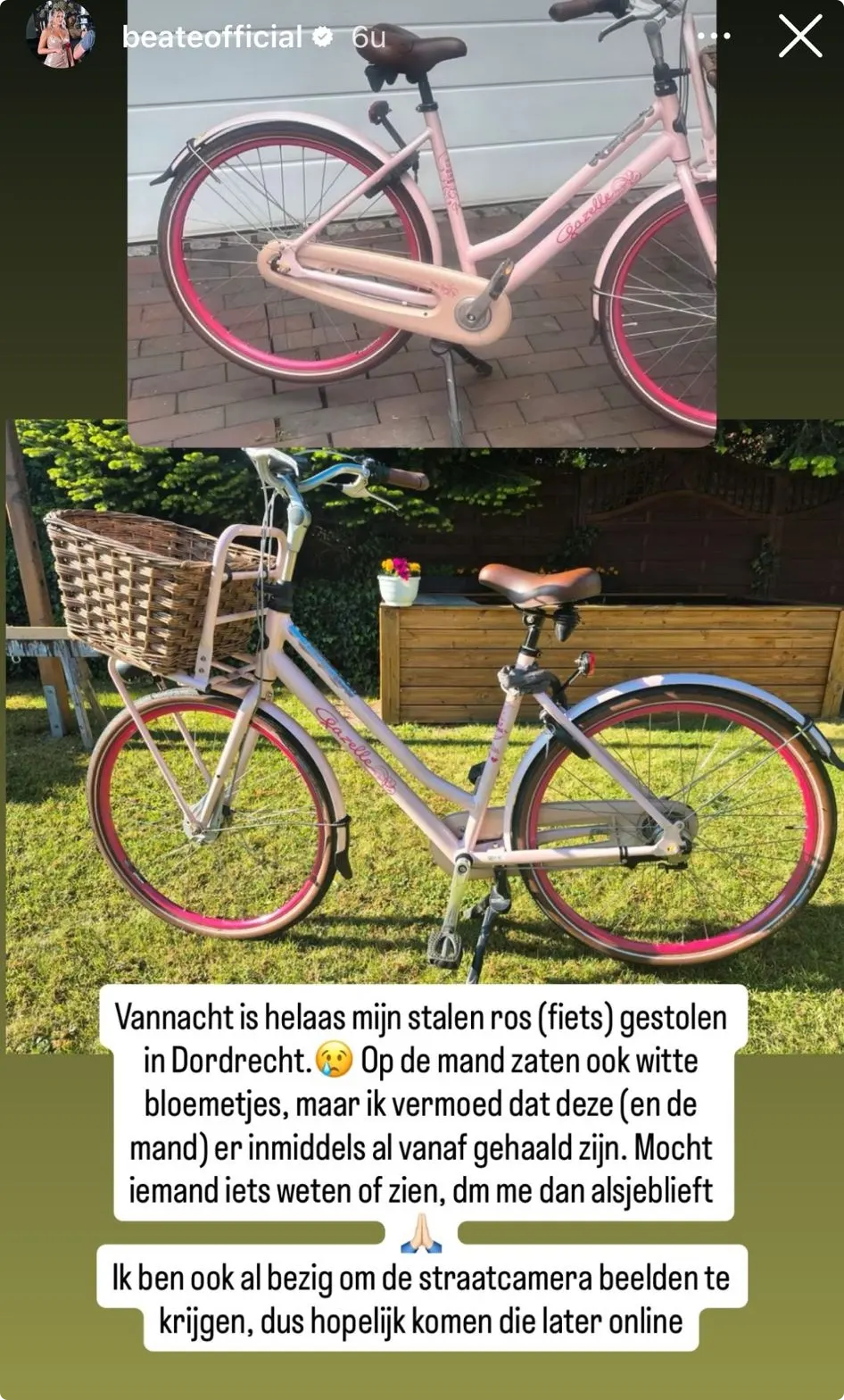 Bron: Instagram Beate van der Weide