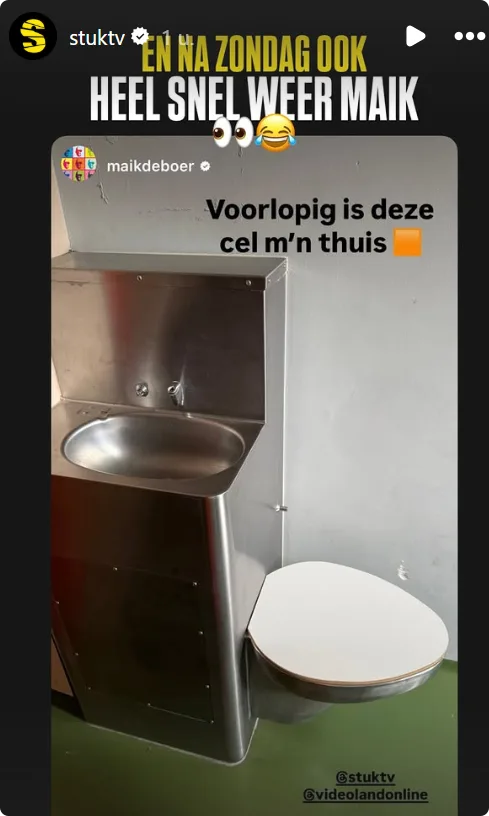 Bron: StukTV/ Maik de Boer op Instagram.