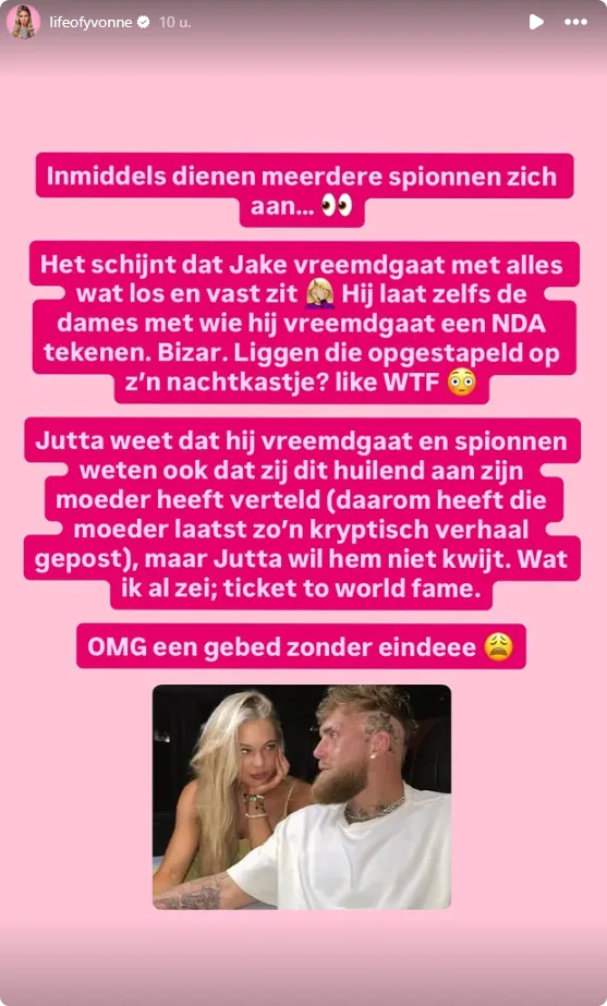 Bron: Instagram Yvonne Coldeweijer