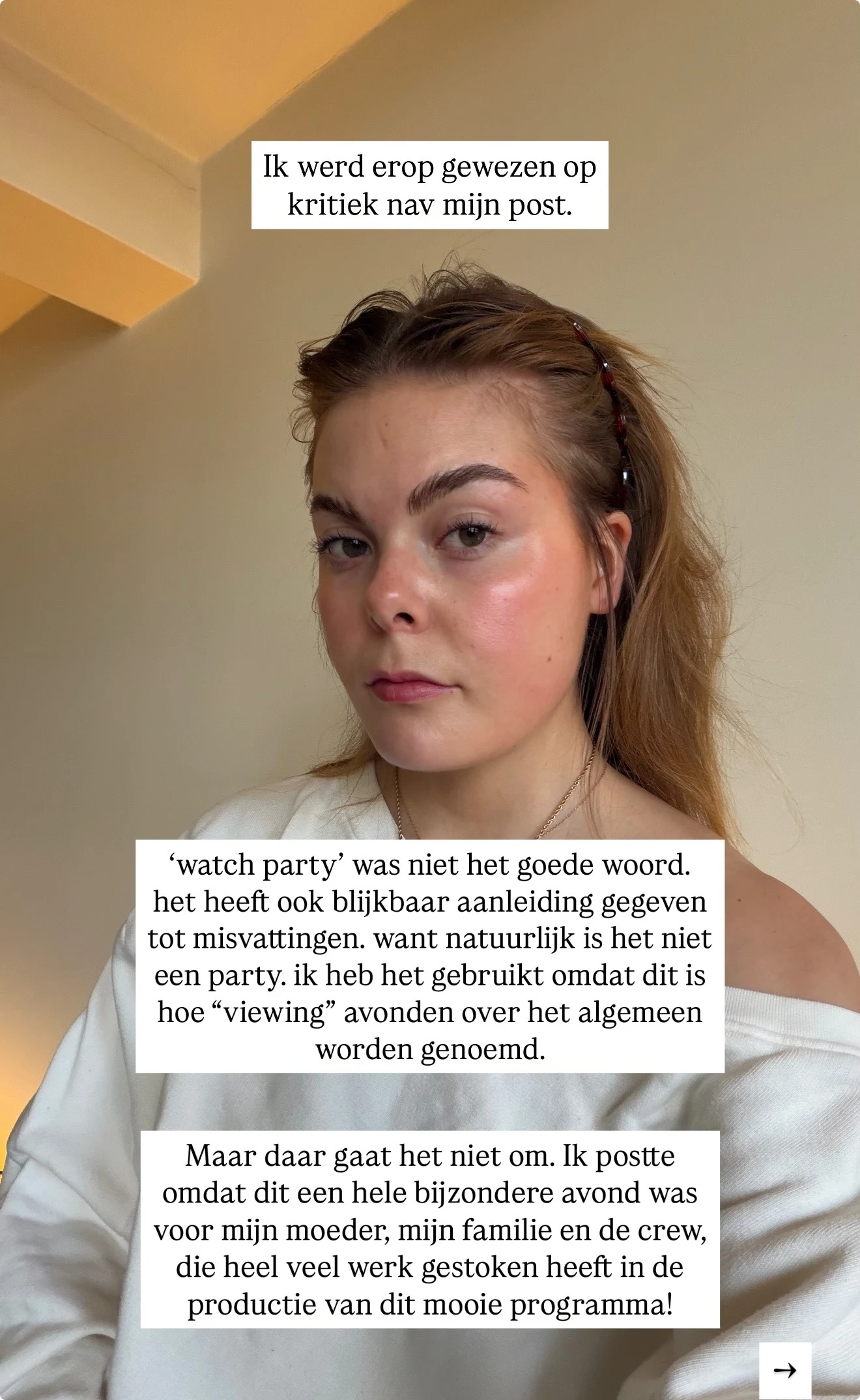 Bron: Instagram Eloise van Oranje