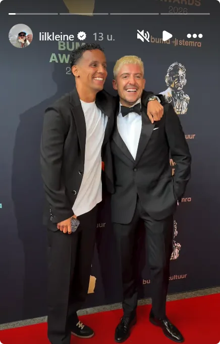 Lil Kleine en Brahim Fouradi op de Buma Awards (@Instagram)