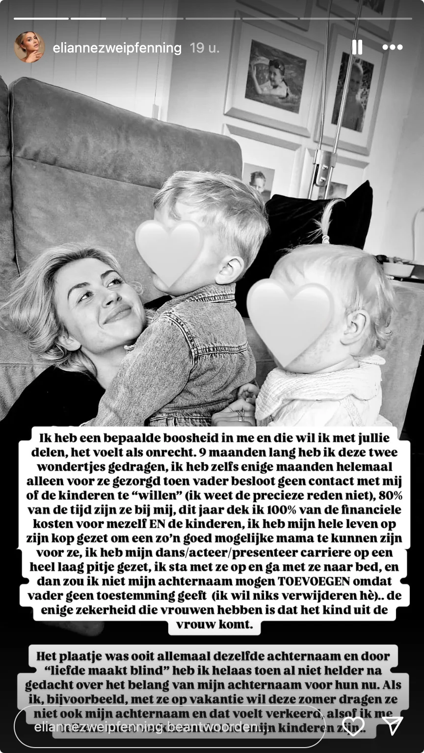 Bron: Instagram Elianne Zweipfenning