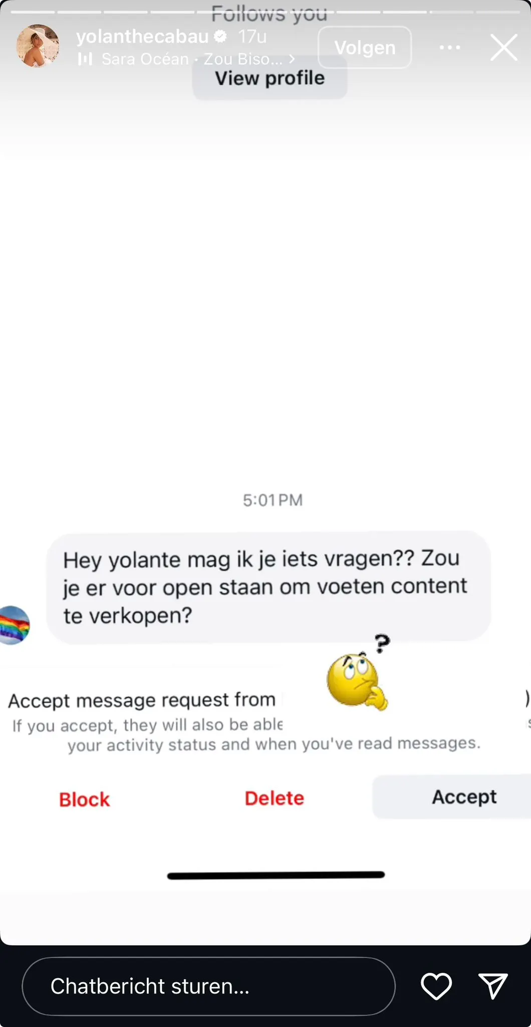 Bron: Instagram Yolanthe Cabau