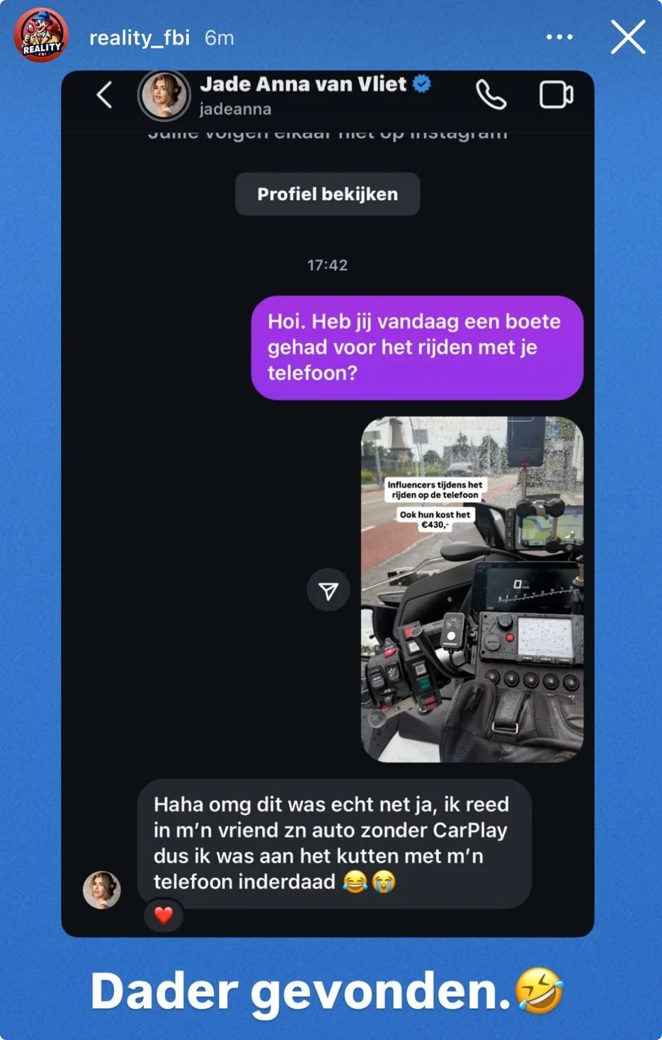 Bron: Instagram RealityFBI