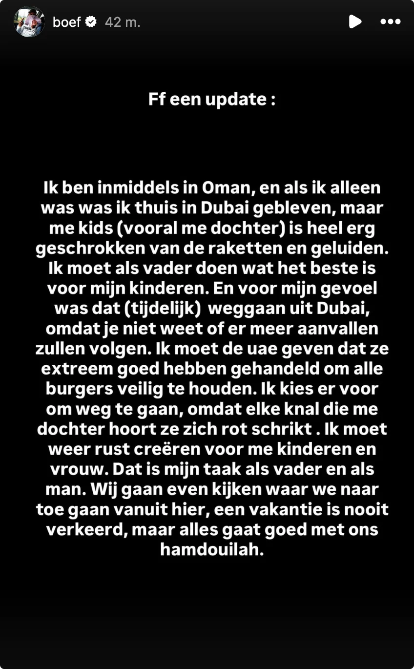Bron: Instagram Boef