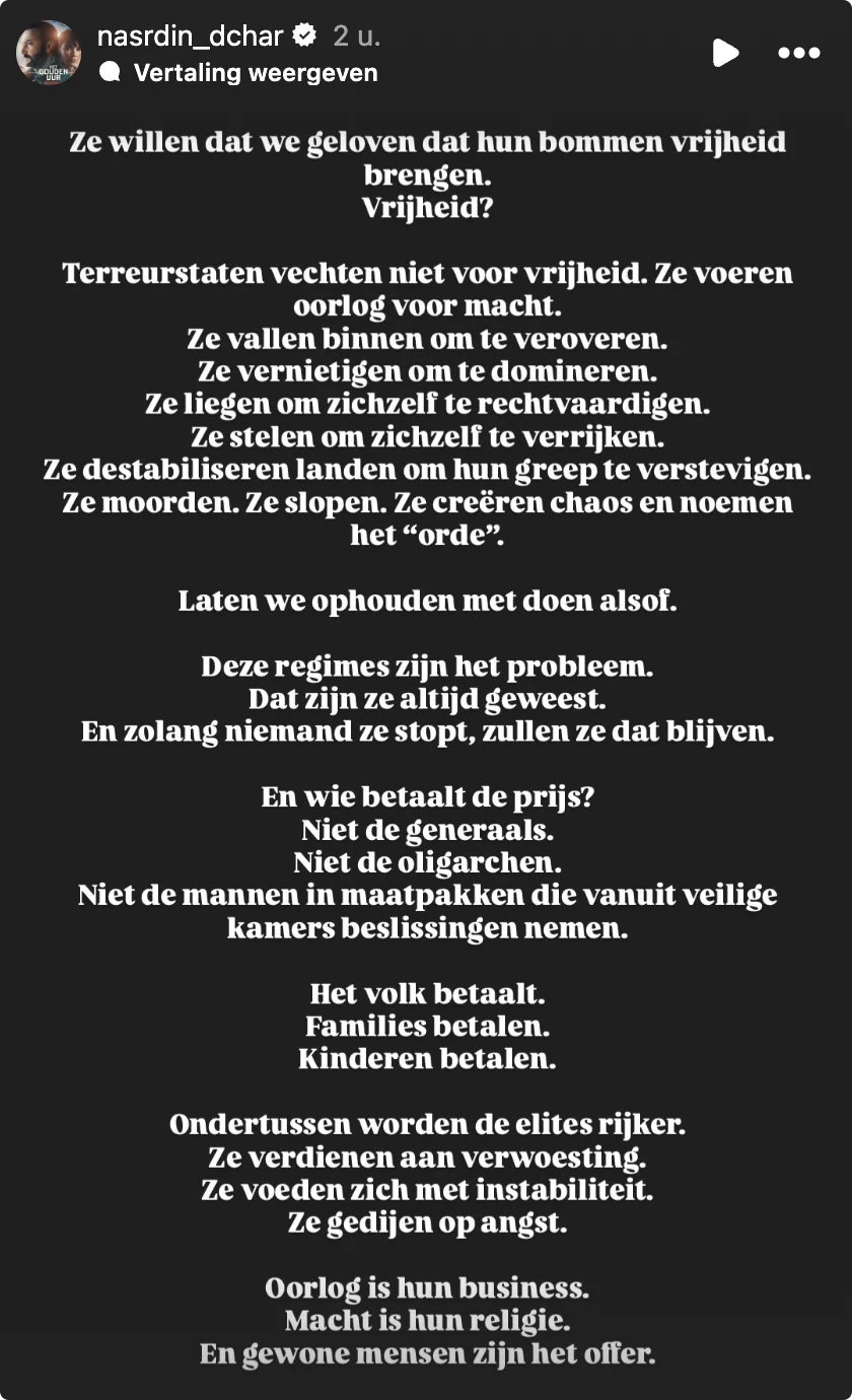Bron: Instagram Nasrdin Dchar