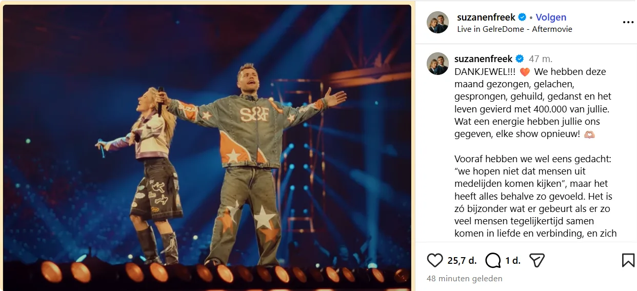 Instagram Suzan & Freek
