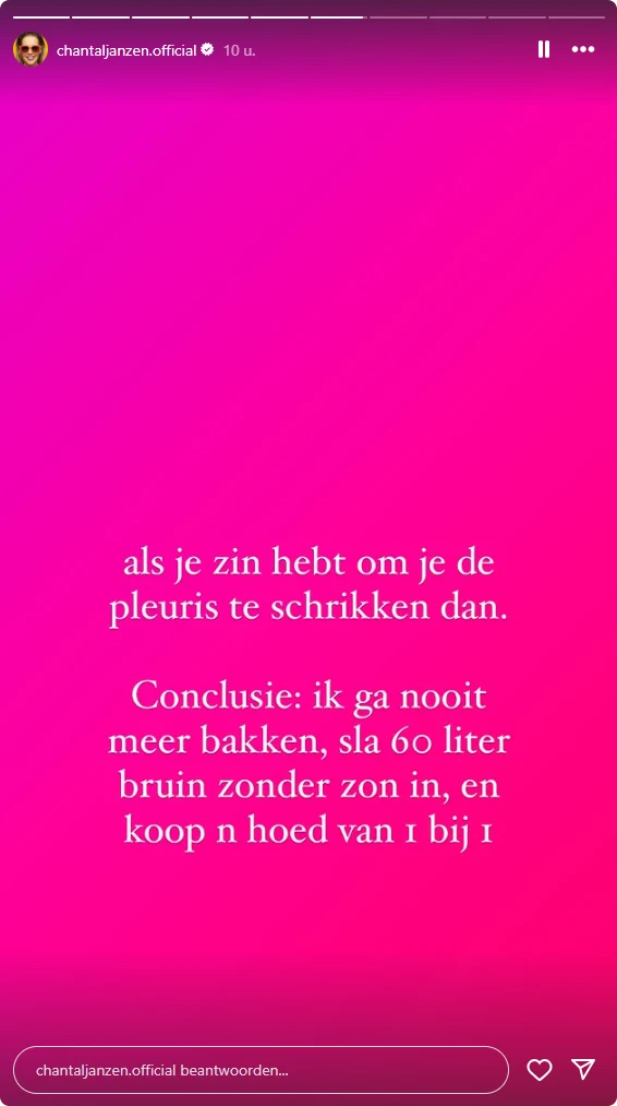 Bron: Instagram Chantal Janzen 
