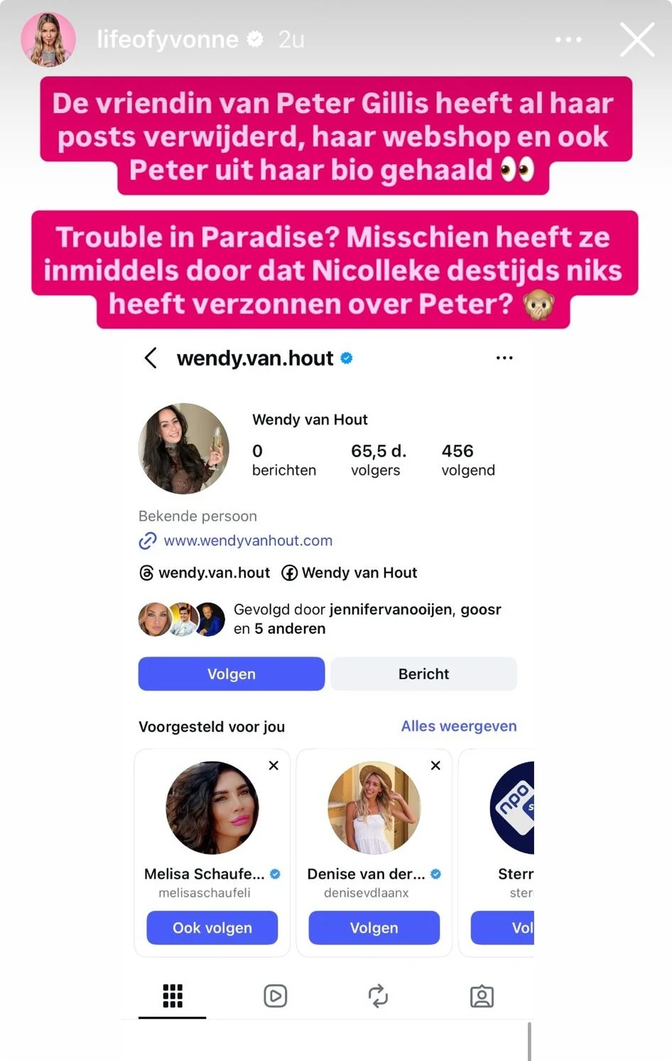 Bron: Instagram Yvonne Coldeweijer
