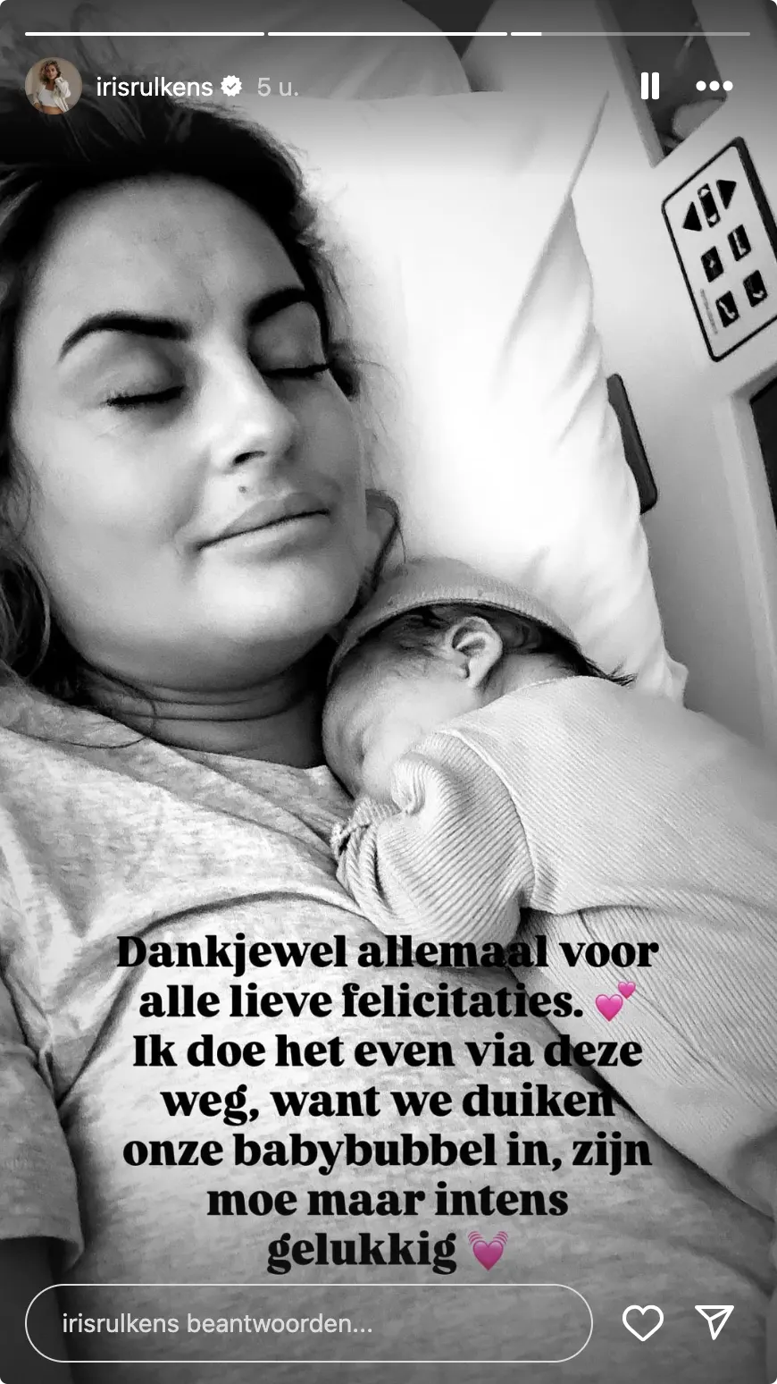 Bron: Instagram Iris Rulkens