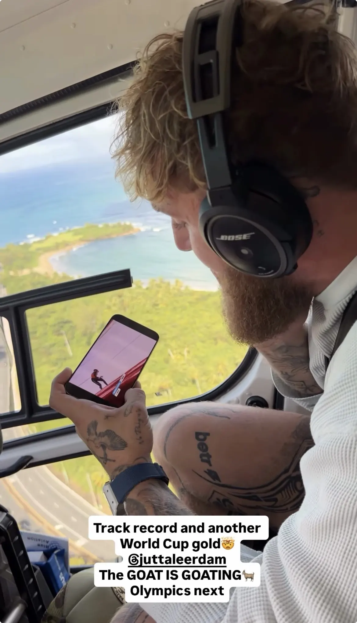 Bron: Instagram story Jake Paul